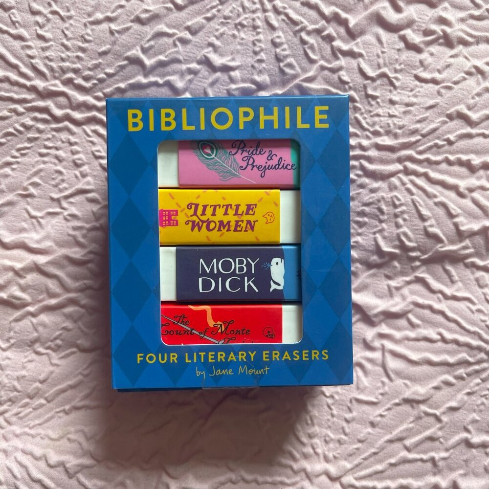 ($10) Bibliophile Erasers - Picture 2 of 12